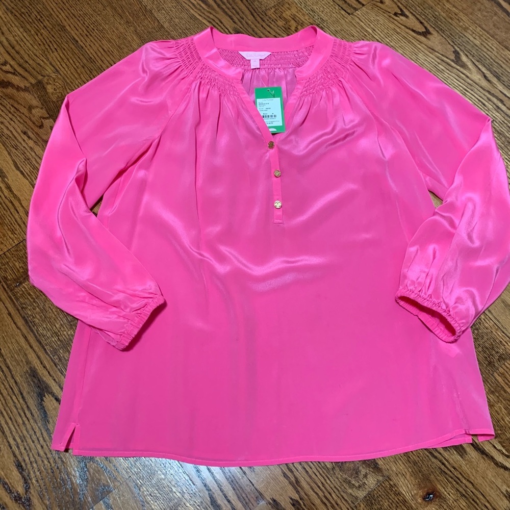 Lily Pulitzer Pink Elsa top